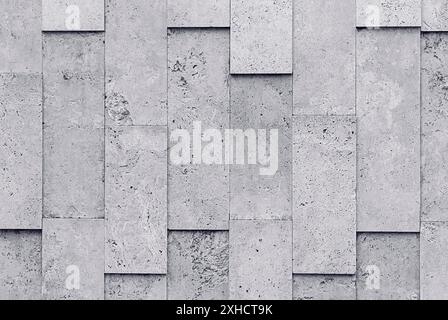 Gray banded marble natural stone wall textured background Stock Photo