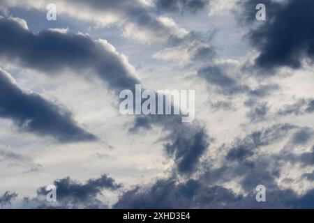 dramatic sky before the storm, natural background  for your design Stock Photo
