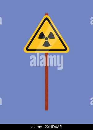 Radiation icon vector. Radiation street sign vector. Street alert sign vector attention sign icon Stock Vector