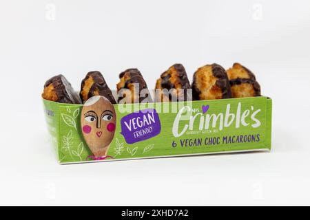 Mrs Crimble's Choc Covered Coconut Macaroons. Stock Photo