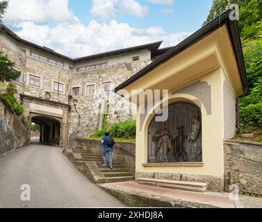 Salzburg, Austria. July 1, 2024. Felix gate, a historic fortification in the city center Stock Photo