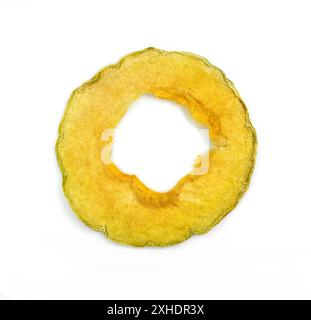 slices of dried melon isolated on white Stock Photo