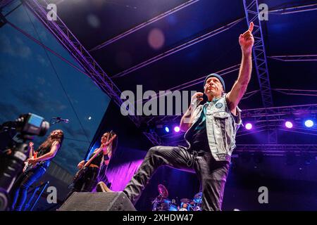 Zagreb, Croatia. 13th July, 2024. Bruce Dickinson concert in Zagreb, Croatia on 13. July 2024. Photo: Mia Slafhauzer/PIXSELL Credit: Pixsell/Alamy Live News Stock Photo