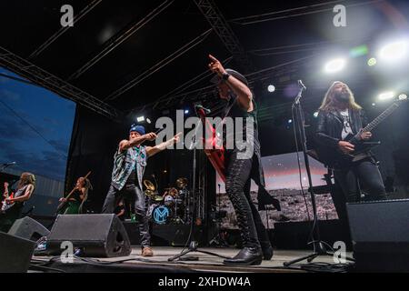 Zagreb, Croatia. 13th July, 2024. Bruce Dickinson concert in Zagreb, Croatia on 13. July 2024. Photo: Mia Slafhauzer/PIXSELL Credit: Pixsell/Alamy Live News Stock Photo