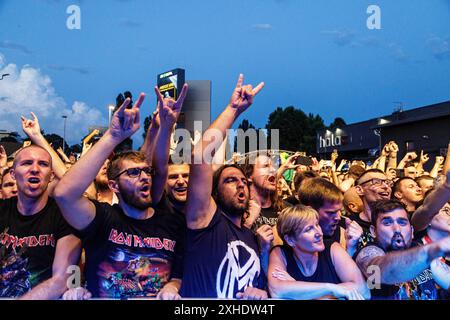 Zagreb, Croatia. 13th July, 2024. Bruce Dickinson concert in Zagreb, Croatia on 13. July 2024. Photo: Mia Slafhauzer/PIXSELL Credit: Pixsell/Alamy Live News Stock Photo