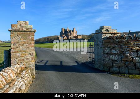 The Castle of Mey, near the village of Mey, on the north coast of Caithness, Scotland, UK. Stock Photo