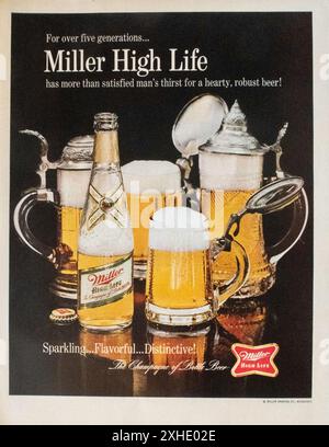 Vintage 1962 Enjoy Life With A Miller High Life Beer Print