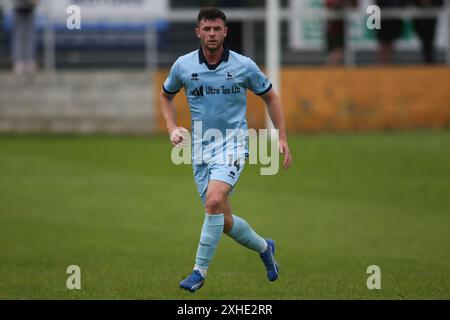 Hartlepool United's Nathan Sheron during the Pre-season Friendly match between West Auckland Town and Hartlepool United at Darlington Road, West Auckland on Saturday 13th July 2024. (Photo: Michael Driver | MI News) Credit: MI News & Sport /Alamy Live News Stock Photo