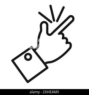 easy icon Vector symbol or sign set collection in black and white outline Stock Vector