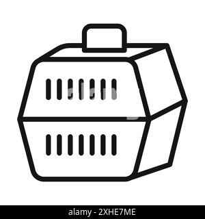 resock animals icon Vector symbol or sign set collection in black and white outline Stock Vector