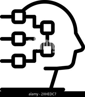 Artificial intelligence processing data flowchart diagram Stock Vector ...