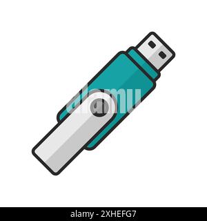 flash disk icon vector design template in white background Stock Vector