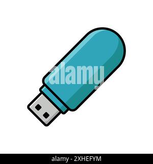 flash disk icon vector design template in white background Stock Vector