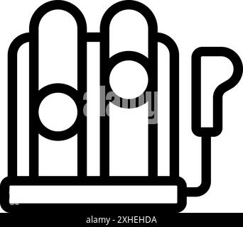 Simple line drawing of a classic arcade game cabinet, evoking nostalgia ...
