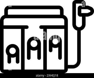 Airbrush compressor machine providing a steady flow of air for spraying paint and creating artistic works Stock Vector