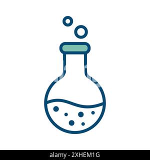 flask icon vector design template in white background Stock Vector