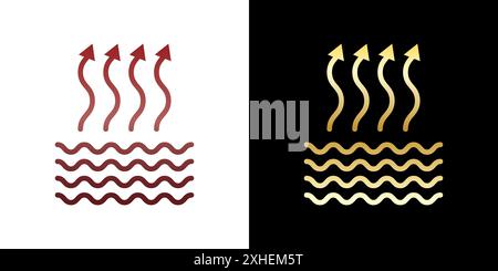 Breathable fabric airflow mattress sign icon. Stock Vector