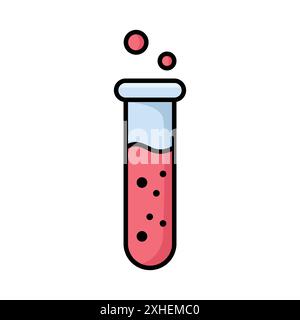 flask icon vector design template in white background Stock Vector