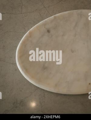 White Calacatta Marble Tray Stock Photo
