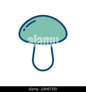 mushroom icon vector design template in white background Stock Vector