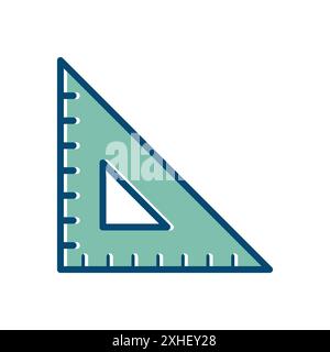 ruler icon vector design template in white background Stock Vector