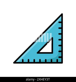 ruler icon vector design template in white background Stock Vector