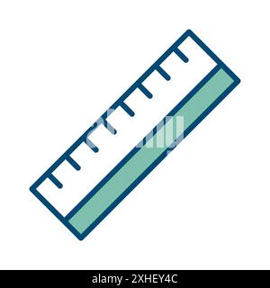 ruler icon vector design template in white background Stock Vector