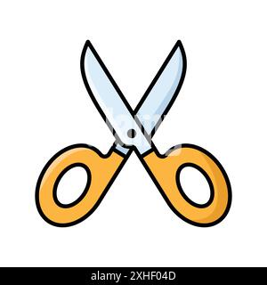 scissor icon vector design template in white background Stock Vector