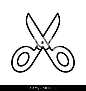 scissor icon vector design template in white background Stock Vector