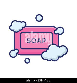 soap icon vector design template in white background Stock Vector