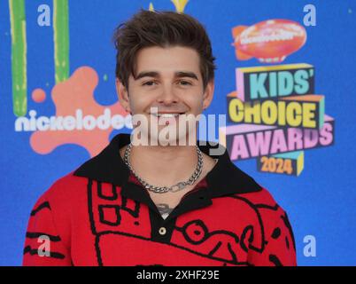 Los Angeles, USA. 13th July, 2024. Jack Griffo arrives at the Nickelodeon Kids' Choice Awards 2024 held at the The Barker Hangar in Santa Monica, CA on Saturday, ?July 13, 2024. (Photo By Sthanlee B. Mirador/Sipa USA) Credit: Sipa USA/Alamy Live News Stock Photo