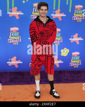 Los Angeles, USA. 13th July, 2024. Jack Griffo arrives at the Nickelodeon Kids' Choice Awards 2024 held at the The Barker Hangar in Santa Monica, CA on Saturday, ?July 13, 2024. (Photo By Sthanlee B. Mirador/Sipa USA) Credit: Sipa USA/Alamy Live News Stock Photo