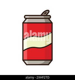 soda can icon vector design template in white background Stock Vector