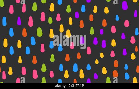 Colorful simple small dash background. Seamless vector pattern. Stock Vector