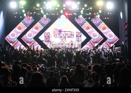 Sao Paulo, Brazil. 13th July, 2024. SÃO PAULO, BRAZIL - JULY 13: Suicidal Tendencies performs on stage during the Esquenta Rock Fun Festival 2024 at Centro Esportivo Tietê on July 13, 2024, in Sao Paulo/SP, Brazil. (Photo by Leandro Bernardes/PxImages) Credit: Px Images/Alamy Live News Stock Photo