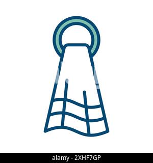 towel icon vector design template in white background Stock Vector