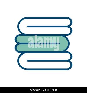 towel icon vector design template in white background Stock Vector