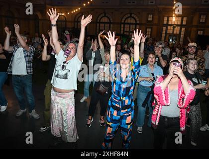 LONDON, ENGLAND - JULY 13 2024: Oh my god! its the church performs at the Kaleidoscope Festival 2024 at Alexandra Palace park on July 13, 2024 in London, England. ( Credit: See Li/Picture Capital/Alamy Live News Stock Photo