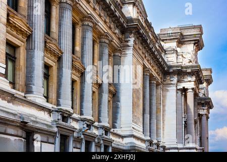 Brussels, Belgium - July 6, 2010 : Palais de Justice. The Palace of Justice, neo-classical court building, the highest court in the land. Stock Photo