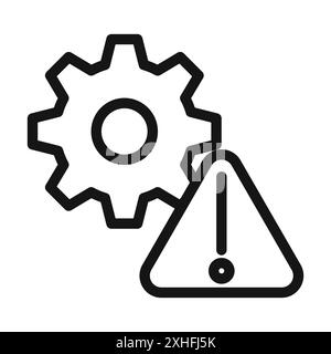 Setting Error Icon Machine Problem Symbol Mechanical Issue Warning Sign ...