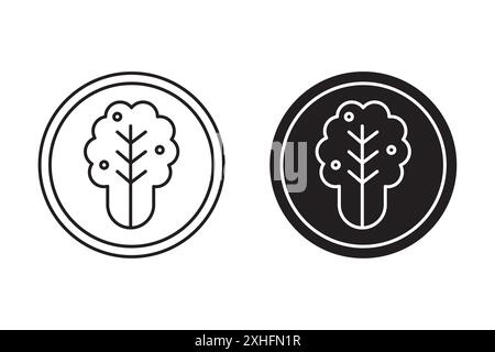 Kimchi Icon Black line art vector in black and white outline set collection sign Stock Vector