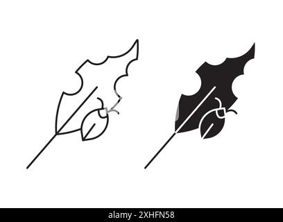 plant pests icon Vector symbol or sign set collection in black and white outline Stock Vector