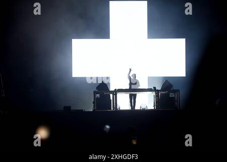 Split, Croatia, 130724. DJ Martin Garrix at the second night of the 10th Ultra Europe electronic music festival. Photo: Nikola Vilic / CROPIX Split Croatia Copyright: xxNikolaxVilicx/xCROPIXx ultra  europe garrix27-140724 Stock Photo