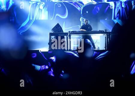 Split, Croatia, 130724. DJ Martin Garrix at the second night of the 10th Ultra Europe electronic music festival. Photo: Nikola Vilic / CROPIX Split Croatia Copyright: xxNikolaxVilicx/xCROPIXx ultra  europe garrix29-140724 Stock Photo