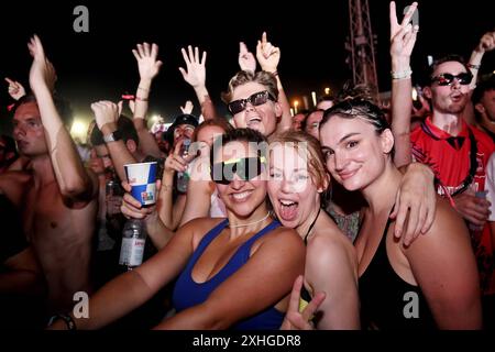 Split, Croatia, 130724. DJ Martin Garrix at the second night of the 10th Ultra Europe electronic music festival. Photo: Nikola Vilic / CROPIX Split Croatia Copyright: xxNikolaxVilicx/xCROPIXx ultra  europe garrix11-140724 Stock Photo