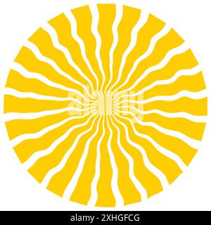 spiral background, swirling radial pattern, abstract vector illustration Stock Vector