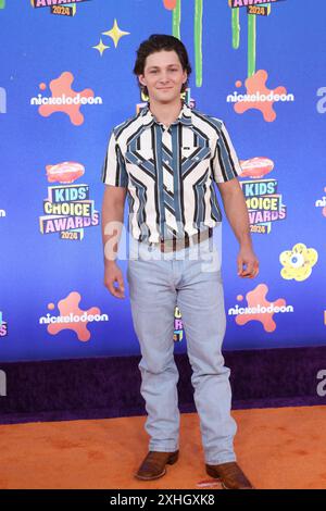 Montana Jordan attends Nickelodeon Kids' Choice Awards 2024 at Barker