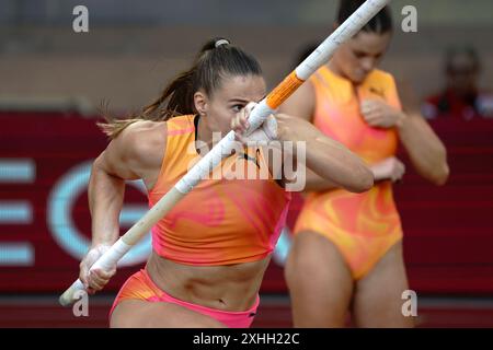 Angelica Moser (switzerland Pole Vault Women during Diamond League - Herculis Meeting International Athletics game in Monaco, Principality of Monaco, Stock Photo