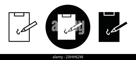 Annotation icon Black line art vector in black and white outline set collection sign Stock Vector