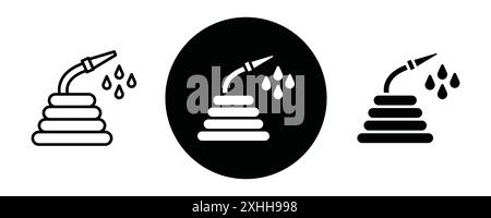 fire sprinkler icon Black line art vector in black and white outline ...